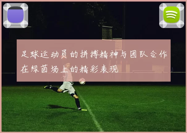 足球运动员的拼搏精神与团队合作在绿茵场上的精彩表现